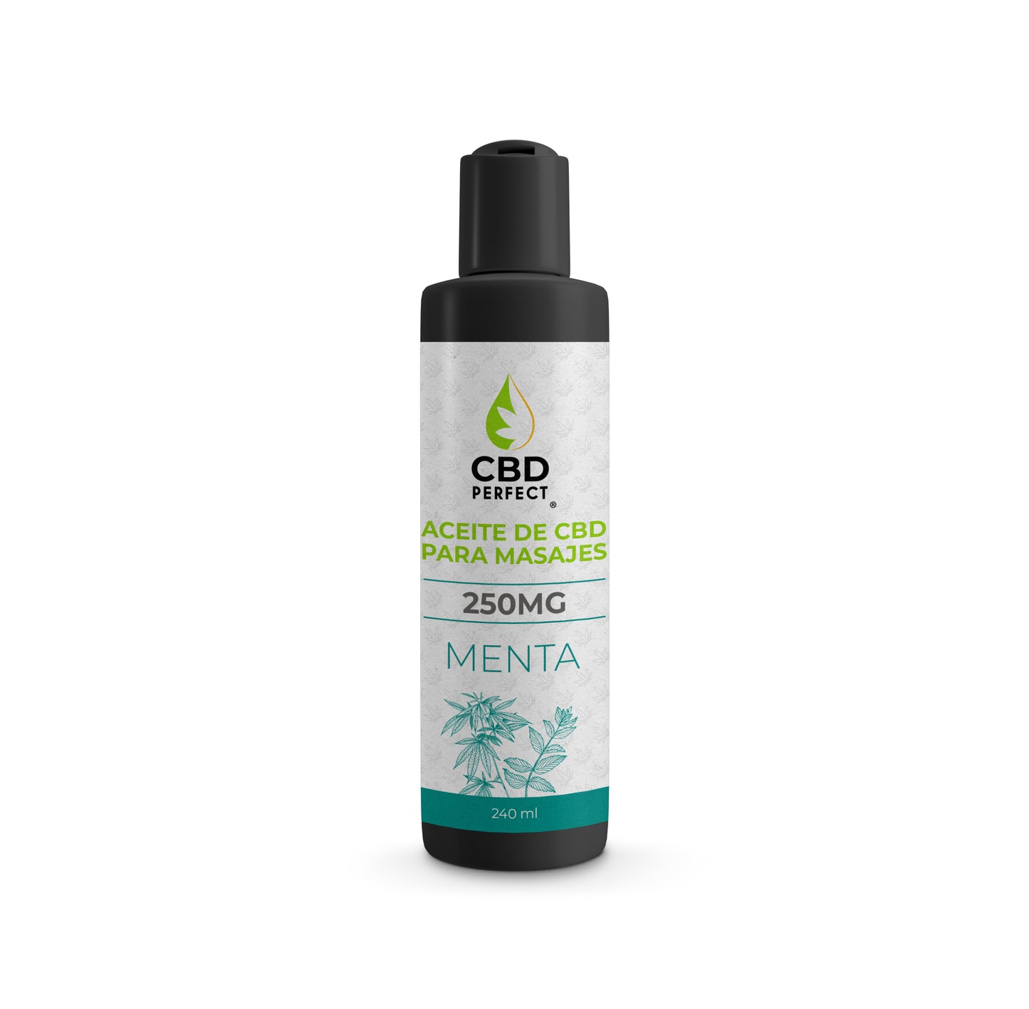 aceite cbd para masajes menta