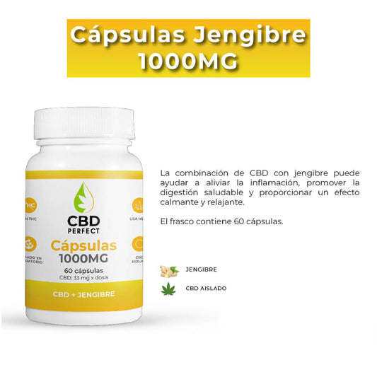 capsulas CBD jengibre 1000mg spec