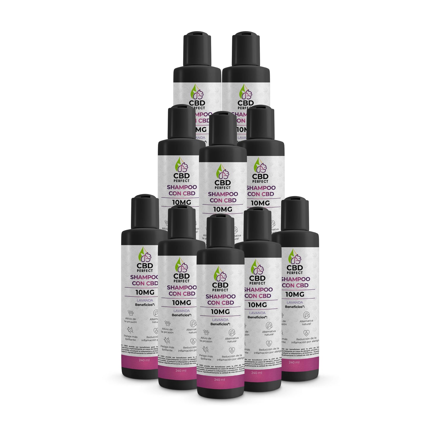 Shampoo con CBD para Mascotas Lavanda x10