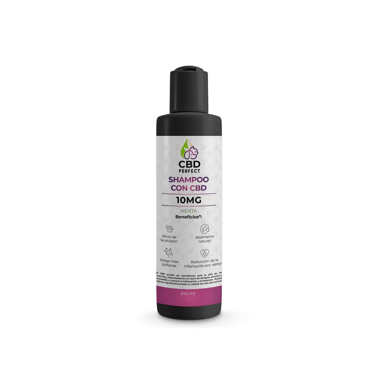 Shampoo con CBD para Mascotas Menta