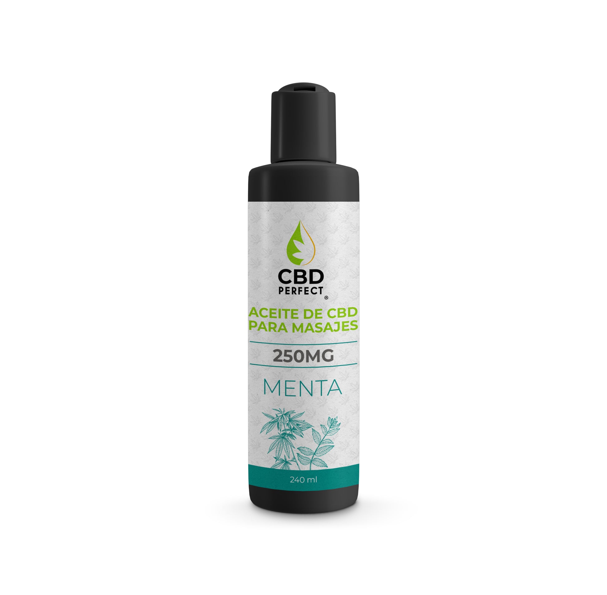 aceite cbd para masajes menta