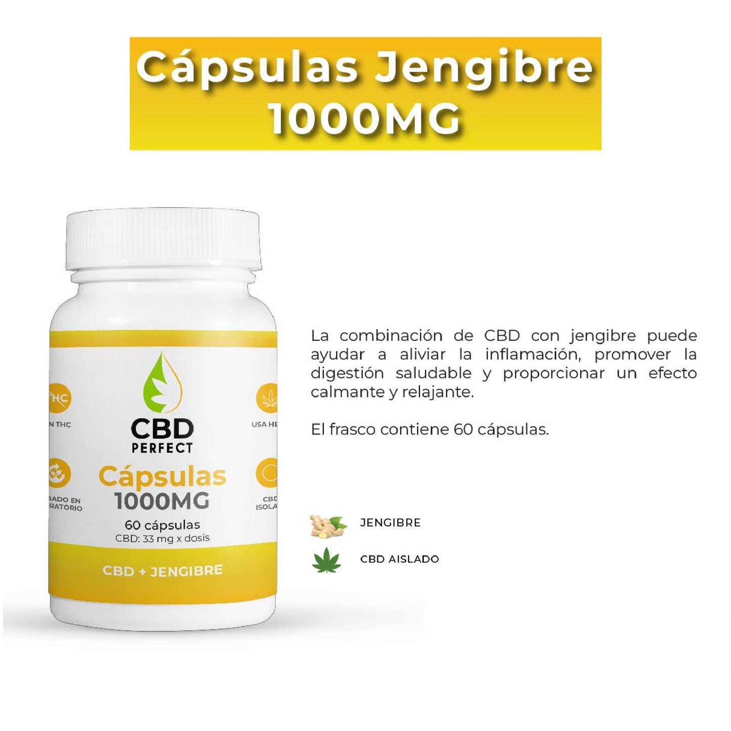 capsulas CBD jengibre 1000mg spec