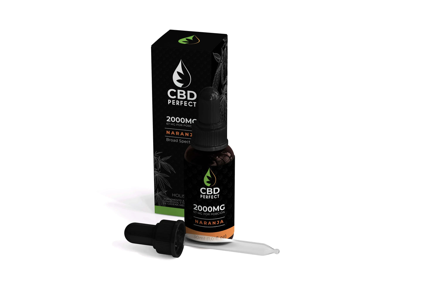 gotero de cbd 2000 mg sabor naranja