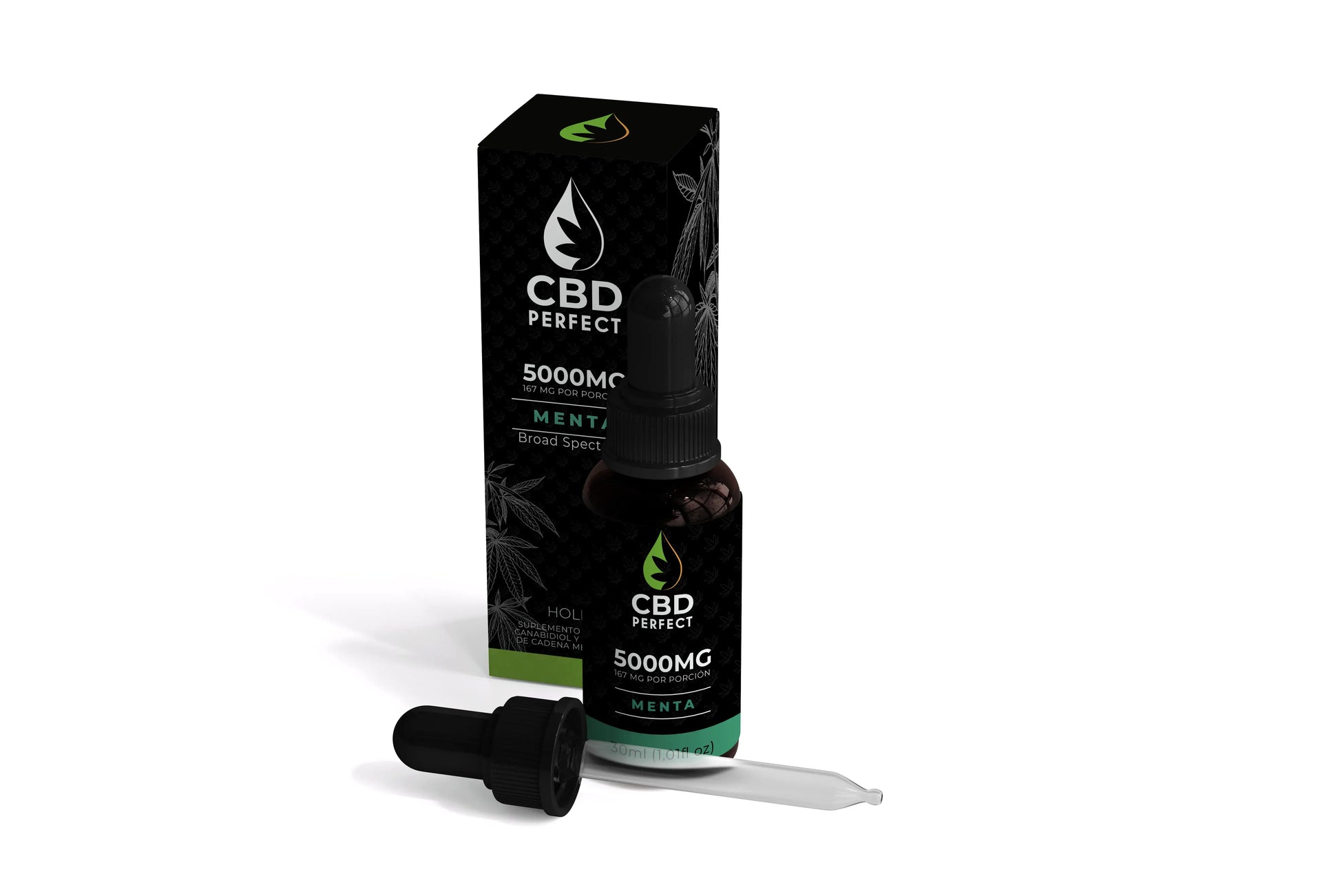 gotero de cbd 5000 mg sabor menta