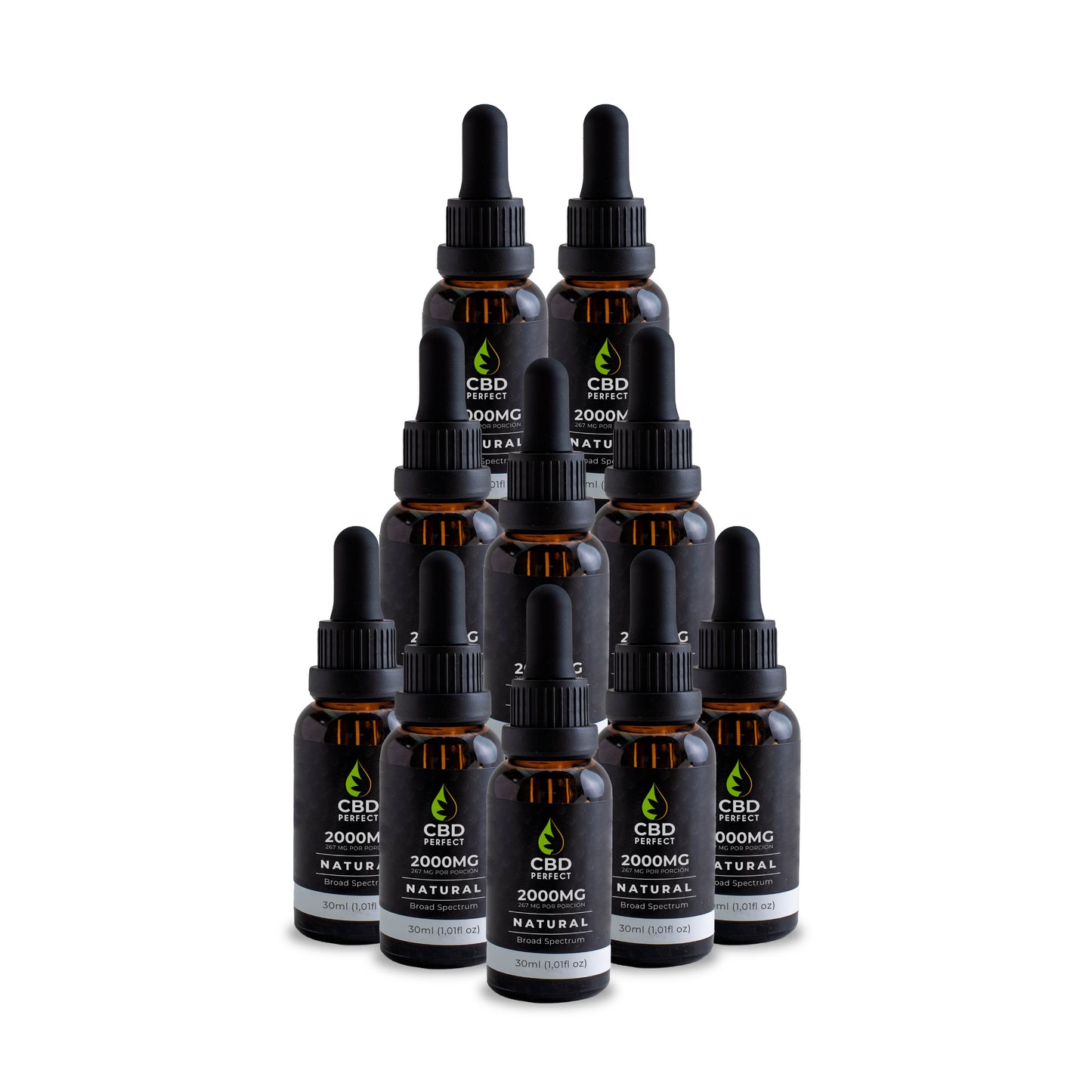 Aceite de CBD 2000 MG - 3 Sabores x10