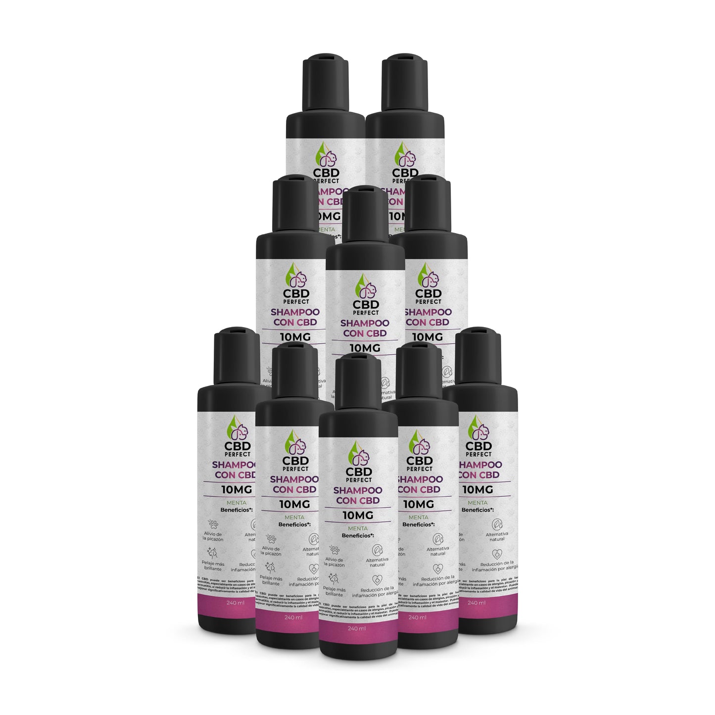 Shampoo con CBD para Mascotas Menta x10
