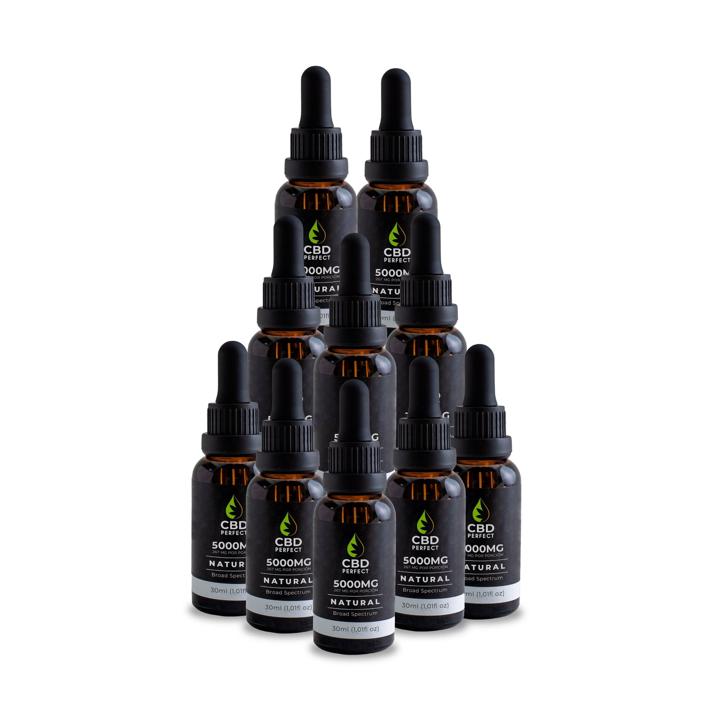 Aceite de CBD 5000 MG - 3 Sabores x10