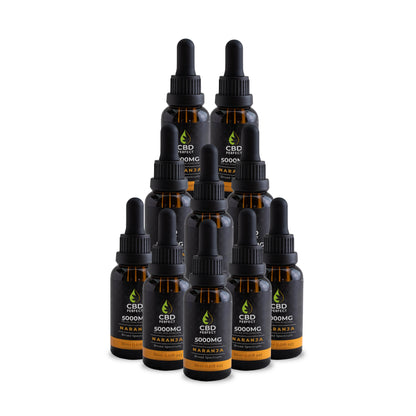 Aceite de CBD 5000 MG - 3 Sabores x10
